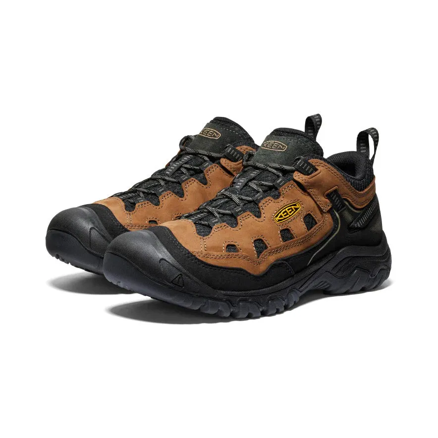 Keen Shoes Men's Targhee IV Vented Bison/Golden Yellow
