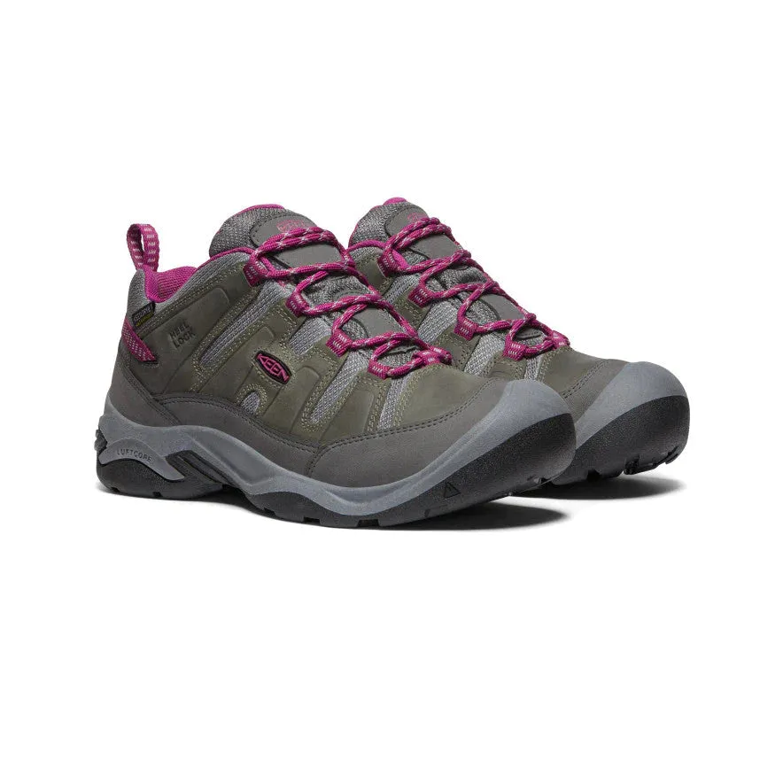 Keen Shoes Women's Circadia Waterproof Steel Grey/Boysenberry