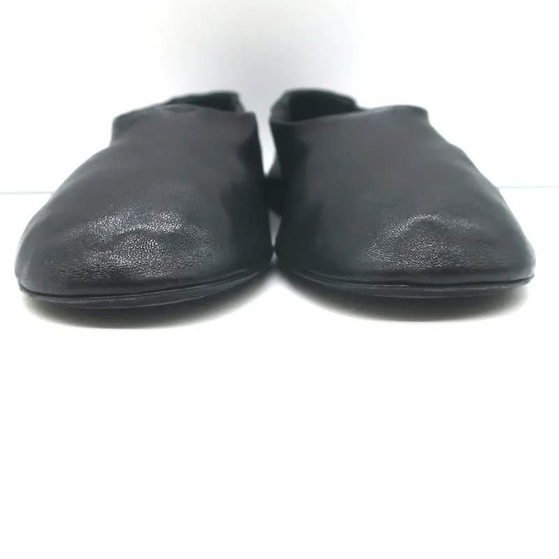 Khaite Maiden Ballet Flats Black Leather Size 37