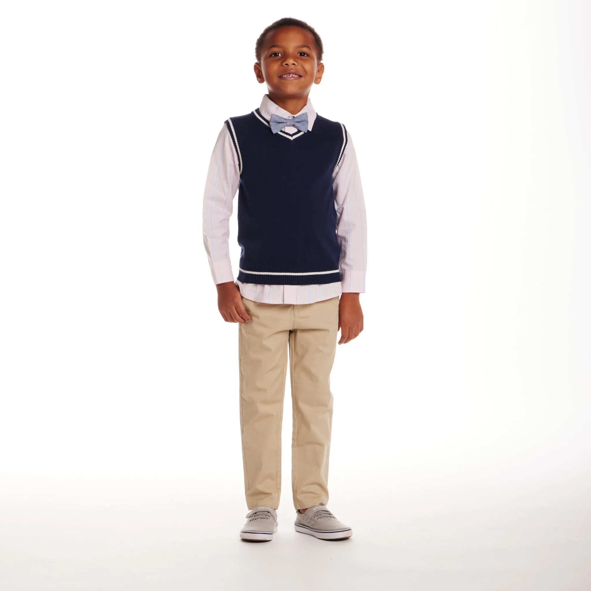 Kids (2-7) Sweater Vest Set | Navy Babykids_Andy-Evan