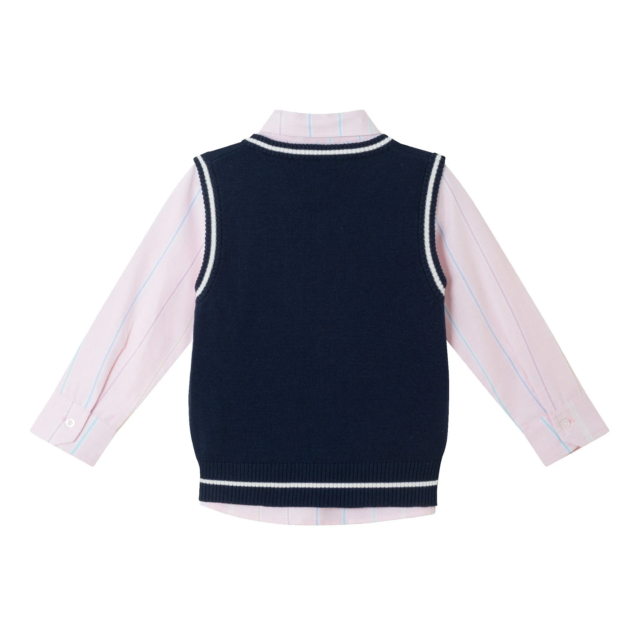 Kids (2-7) Sweater Vest Set | Navy Babykids_Andy-Evan