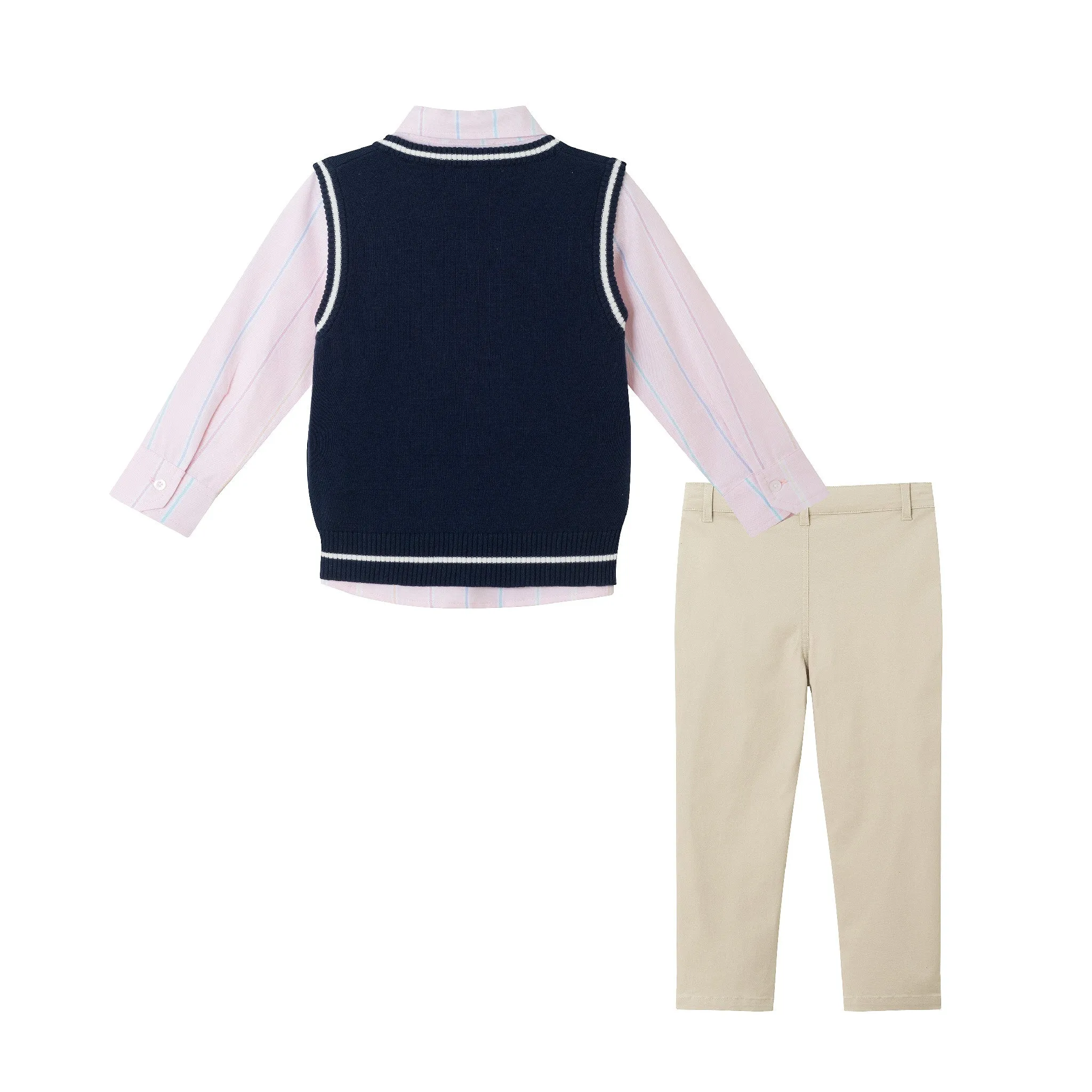 Kids (2-7) Sweater Vest Set | Navy Babykids_Andy-Evan