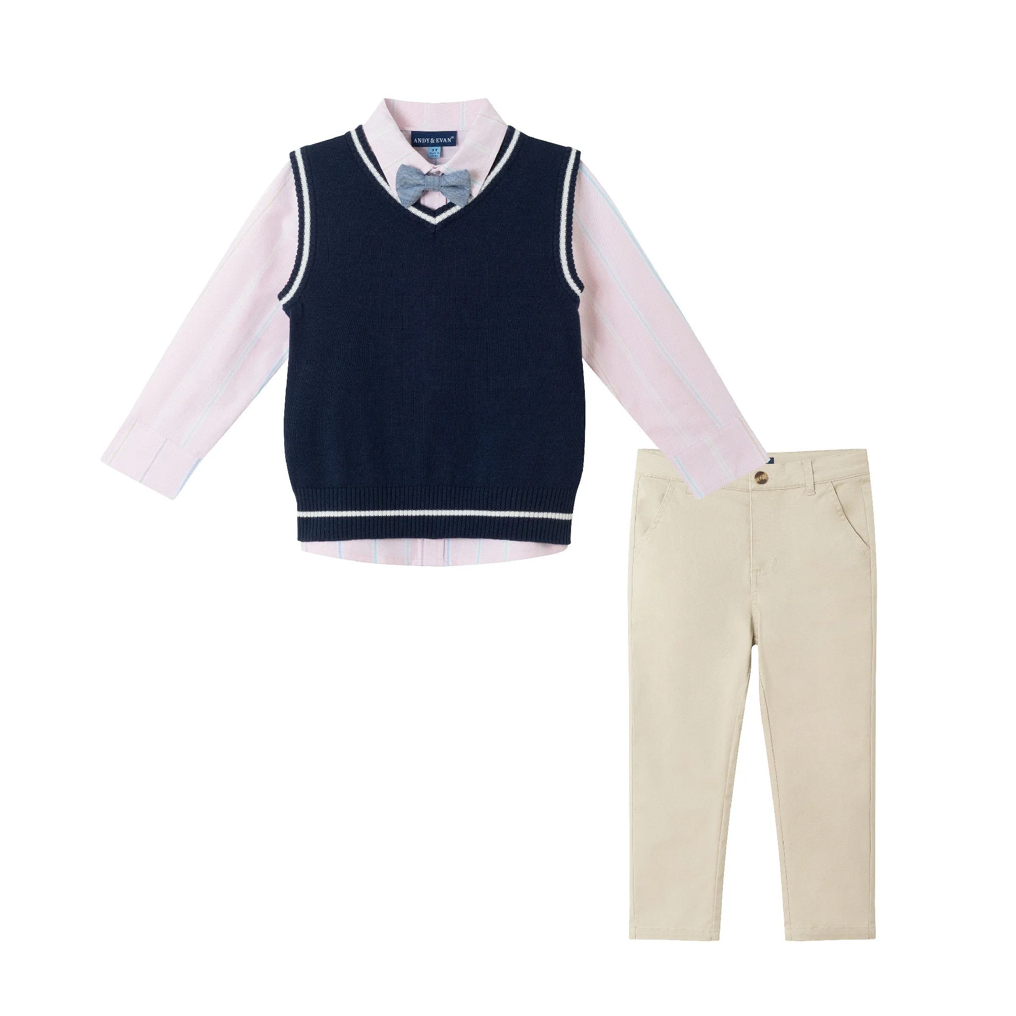 Kids (2-7) Sweater Vest Set | Navy Babykids_Andy-Evan
