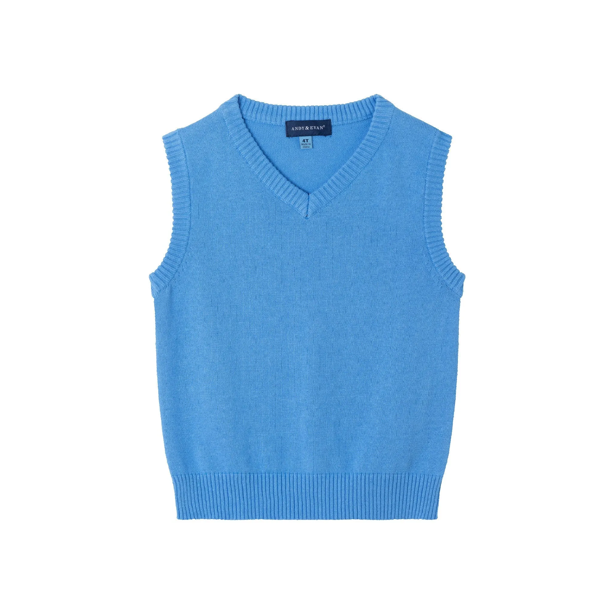 Kids (2-8) Sweater Vest Set | Midnight Blue Babykids_Andy-Evan