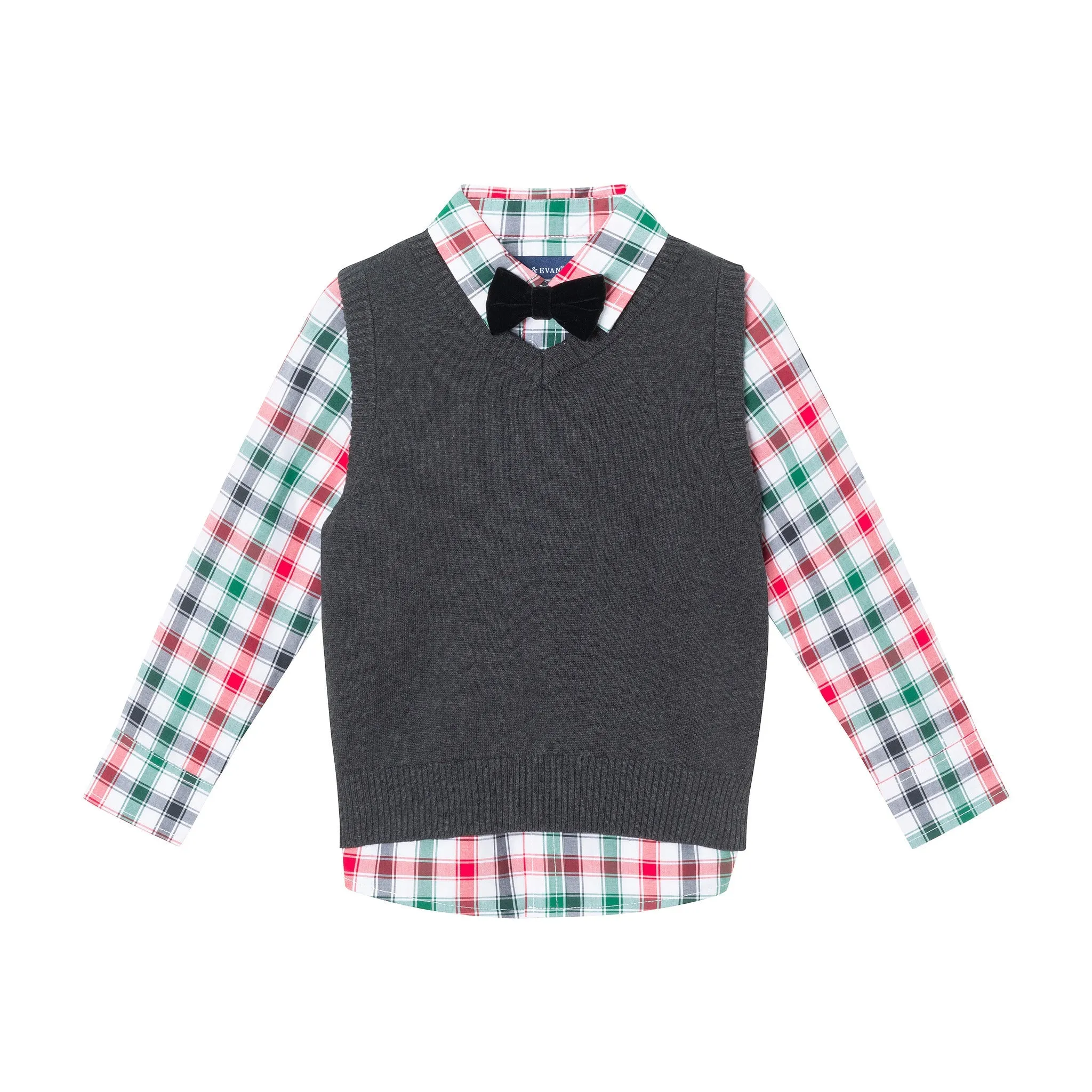 Kids 4-piece Sweater Vest Set | Holiday Gent Babykids_Andy-Evan