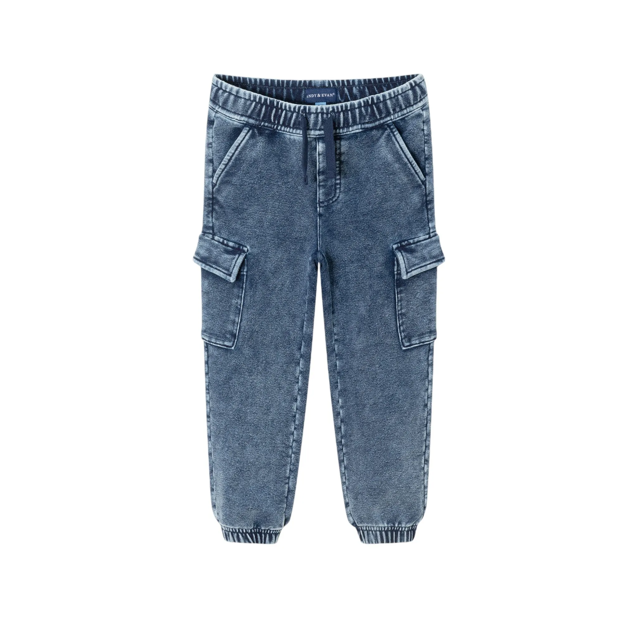 Kids Jersey Twofer Tee & Terry Pants Set | Blue Navy Sports Babykids_Andy-Evan