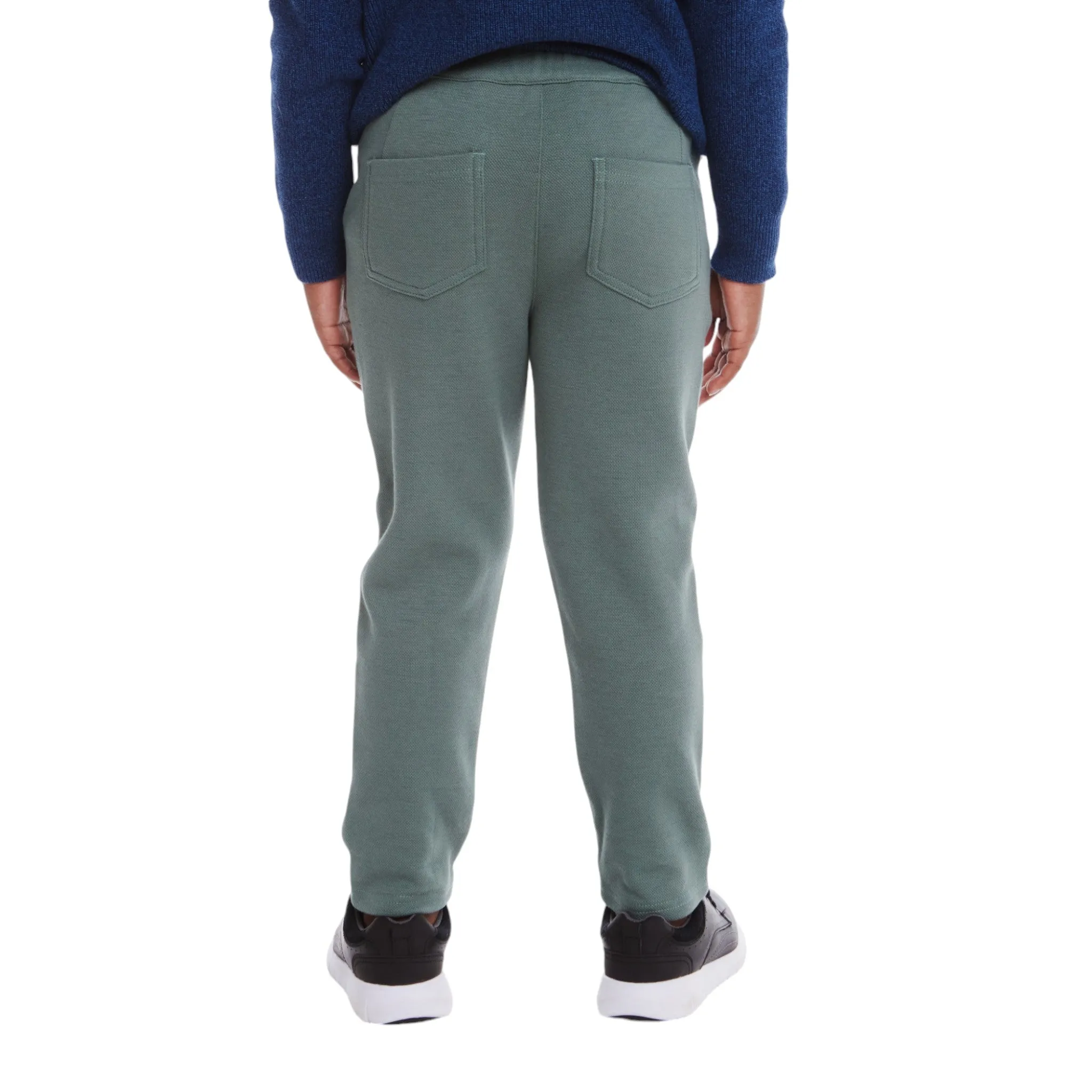 Kids Pique Pant | Green Babykids_Andy-Evan