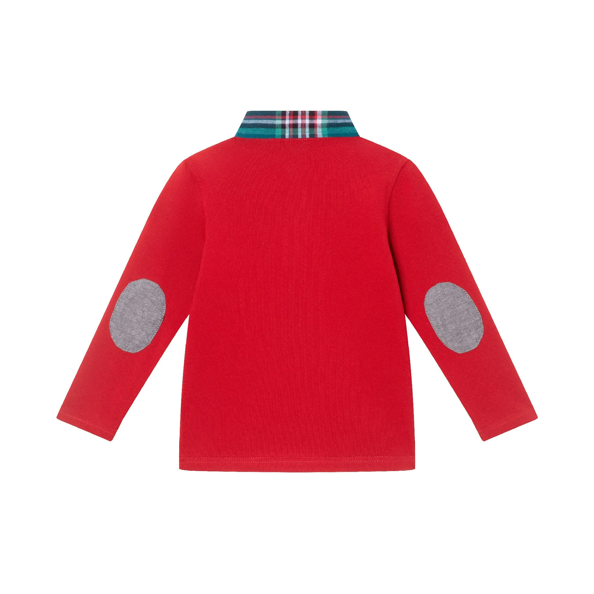 Kids Red Holiday Polo Set Babykids_Andy-Evan