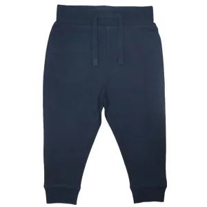 Kids Solid Fleece Lined Jogger Pants - Navy Babykids_Baby-Steps-And-Mish-Kids