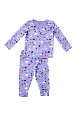 Long Sleeve Pajama Set - Luna Lavender Babykids_Clover-Baby-Kids