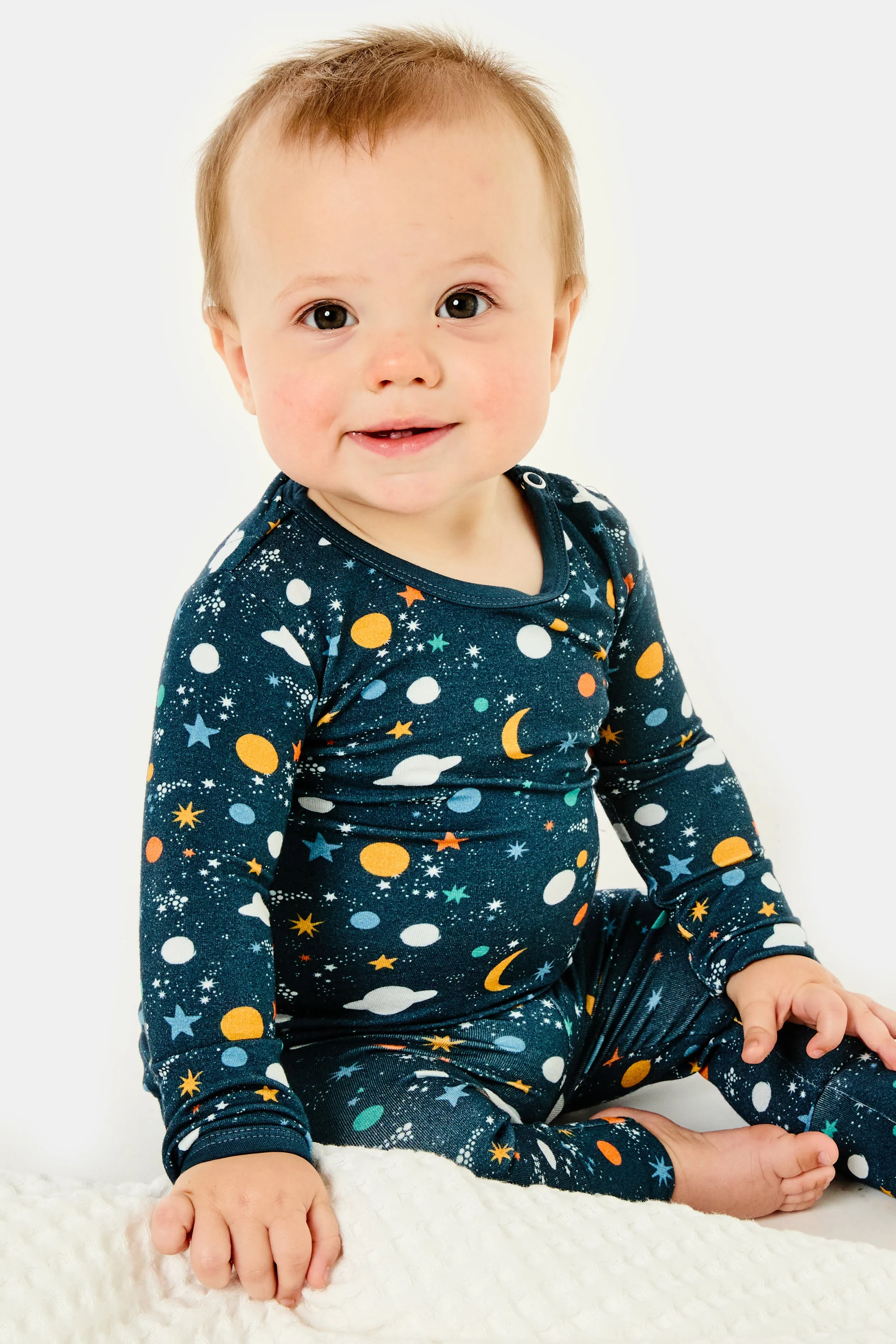 Long Sleeve Pajama Set - Luna Midnight Babykids_Clover-Baby-Kids