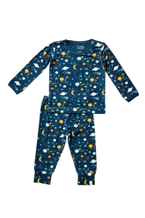 Long Sleeve Pajama Set - Luna Midnight Babykids_Clover-Baby-Kids