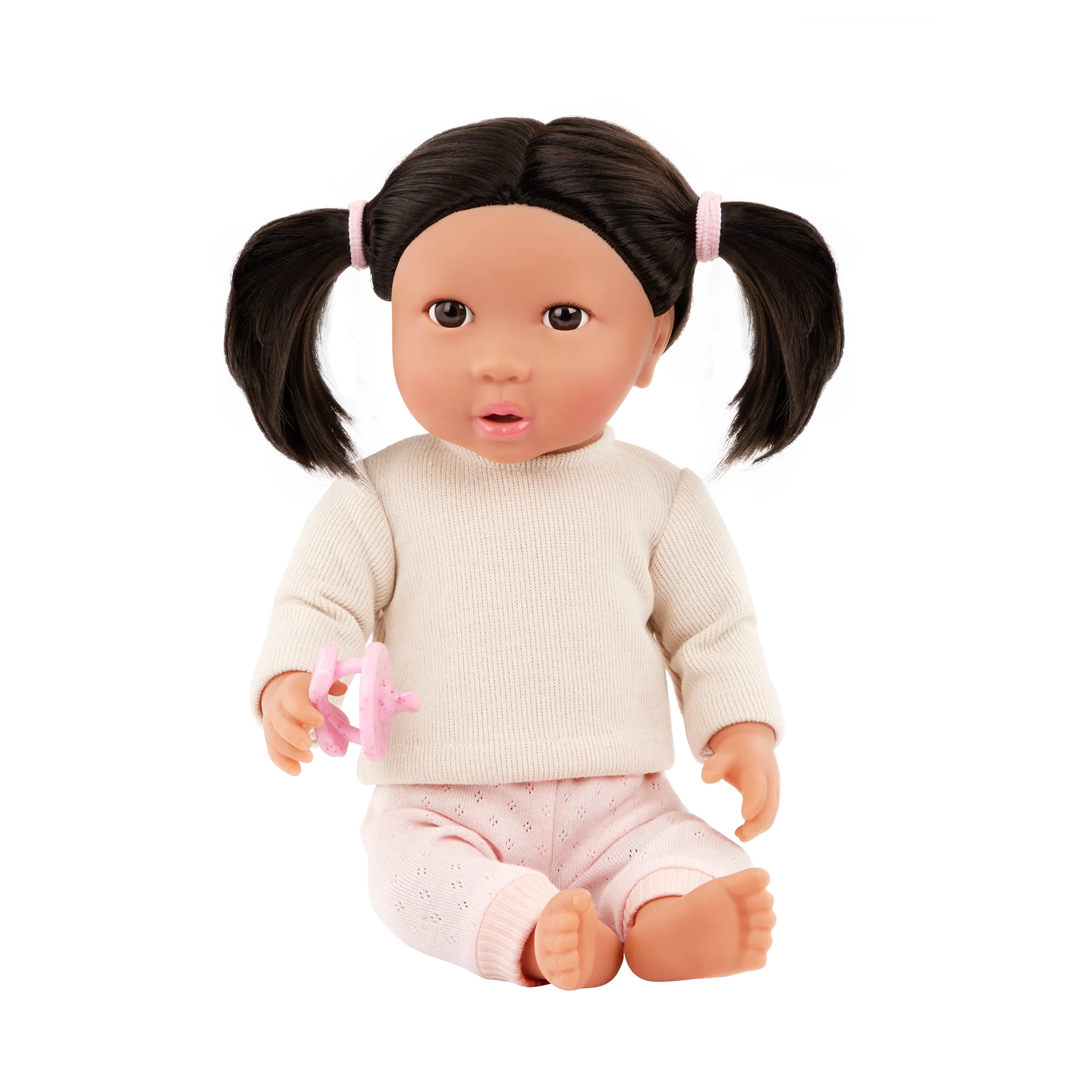 LullaBaby – Baby Doll with Dark Brown Hair
