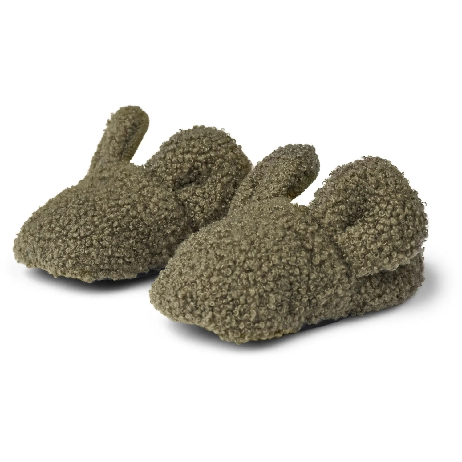 MarMar Bonded Teddy Olive Leaf Abal Fleece Booties Babykids_Marmar