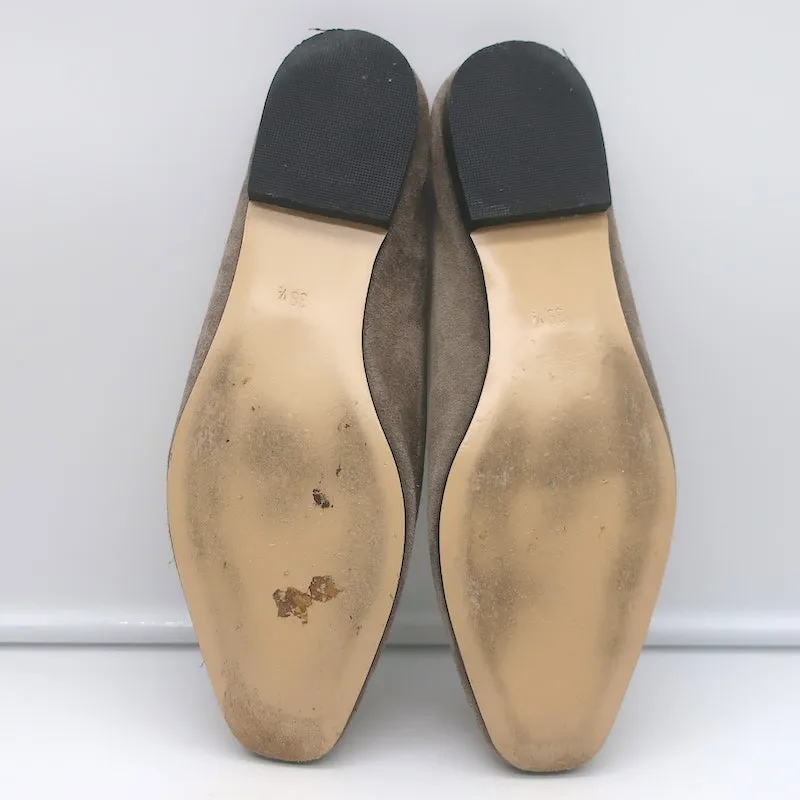 Maryam Nassir Zadeh Flat Mules Ash Suede Size 39.5