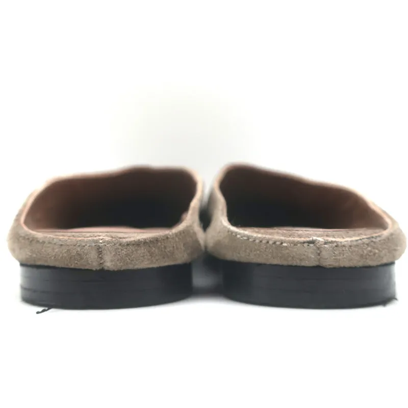 Maryam Nassir Zadeh Flat Mules Ash Suede Size 39.5