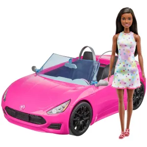 Mattel Toys Barbie Convertible with Doll (Brunette)