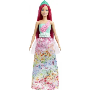 Mattel Toys Barbie Dreamtopia Royal Doll With Dark-Pink Hair Wearing Removable Skirt, Shoes & Headband