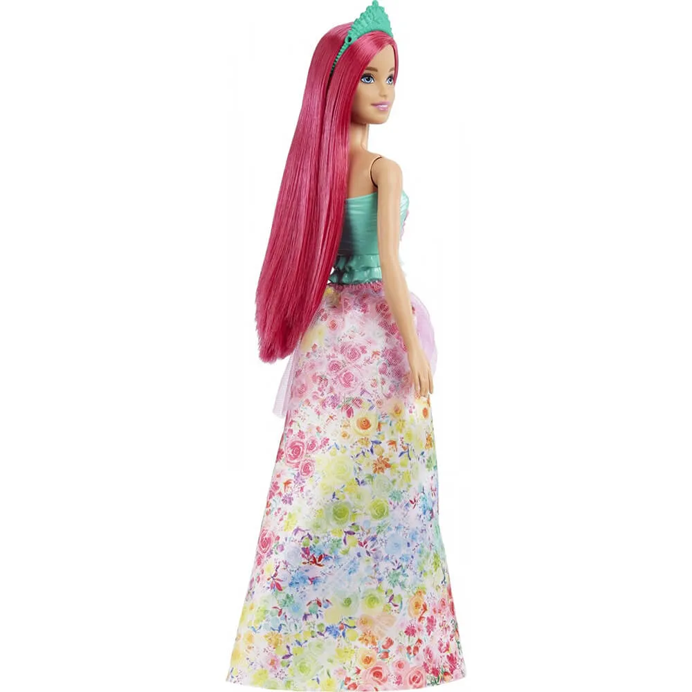 Mattel Toys Barbie Dreamtopia Royal Doll With Dark-Pink Hair Wearing Removable Skirt, Shoes & Headband