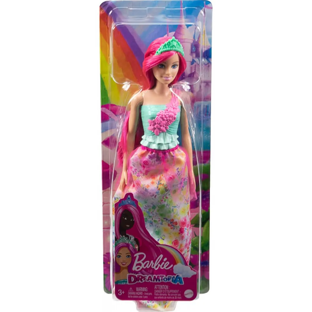 Mattel Toys Barbie Dreamtopia Royal Doll With Dark-Pink Hair Wearing Removable Skirt, Shoes & Headband