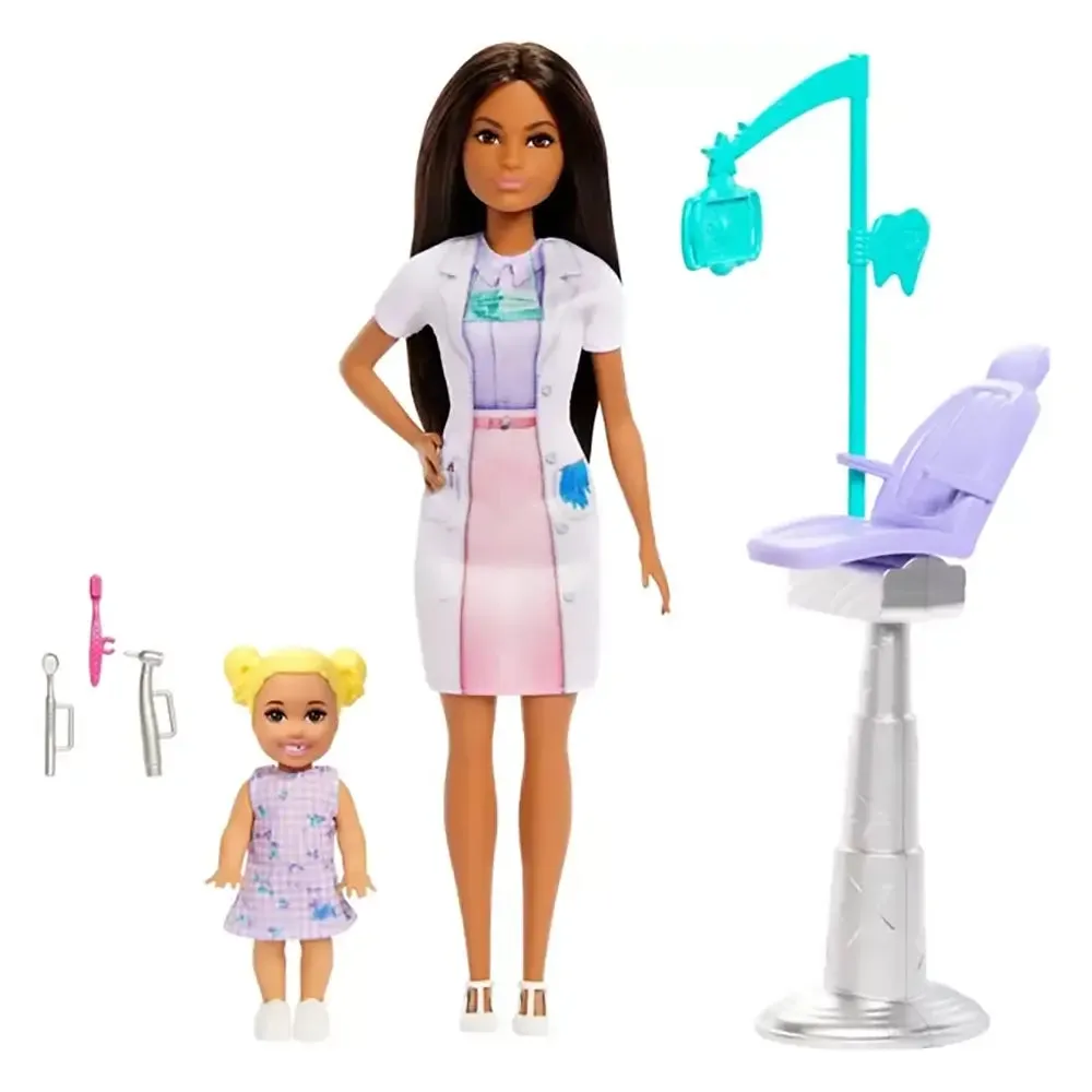 Mattel Toys Barbie You Can Be Anything Dentist With Brunette Fashion Doll