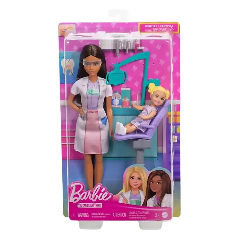 Mattel Toys Barbie You Can Be Anything Dentist With Brunette Fashion Doll