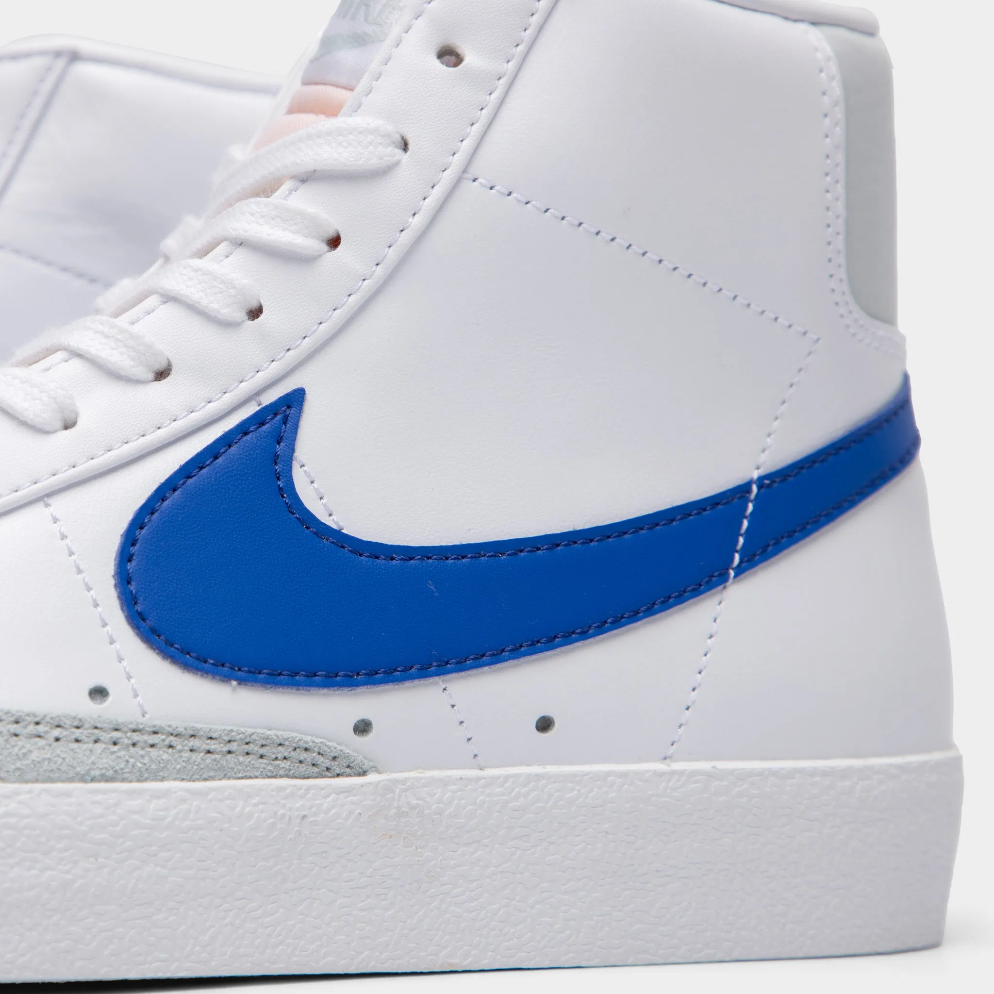 Mens Nike Nike Blazer Mid '77 Vintage White / Game Royal - Pure Platinum
