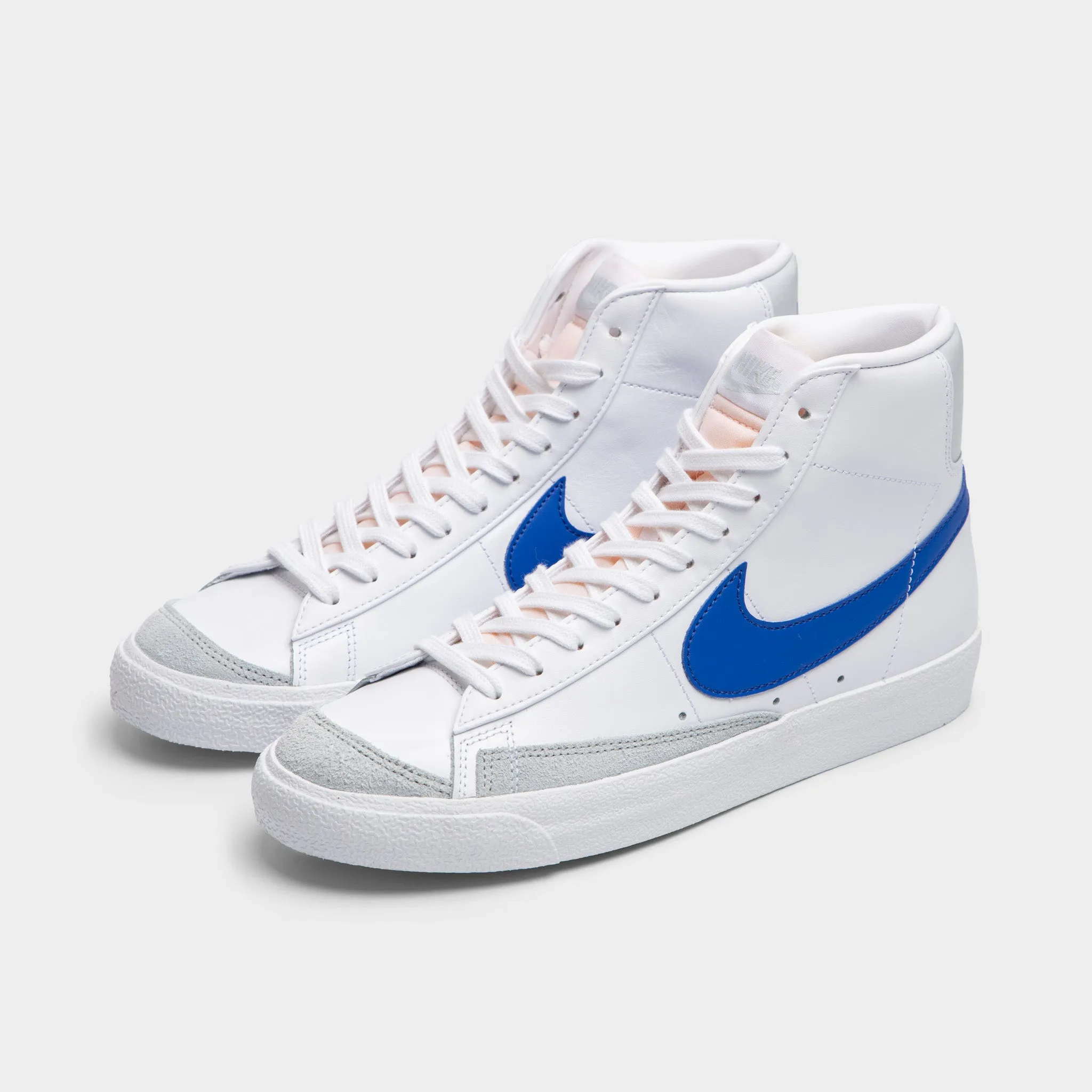 Mens Nike Nike Blazer Mid '77 Vintage White / Game Royal - Pure Platinum