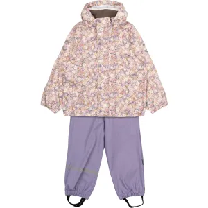 Mikk-Line Dusk AOP Suspenders PU Rain Set Babykids_Mikk-Line