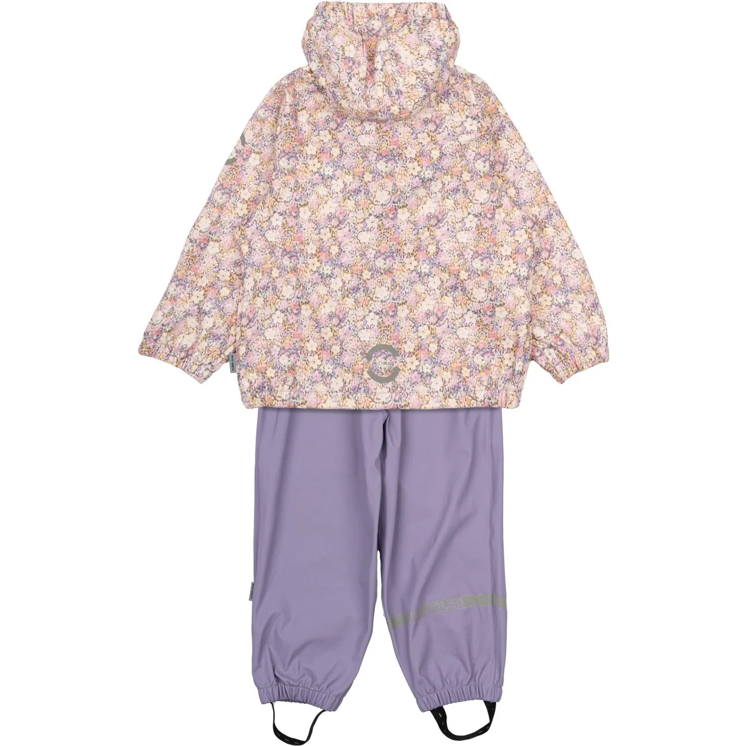 Mikk-Line Dusk AOP Suspenders PU Rain Set Babykids_Mikk-Line