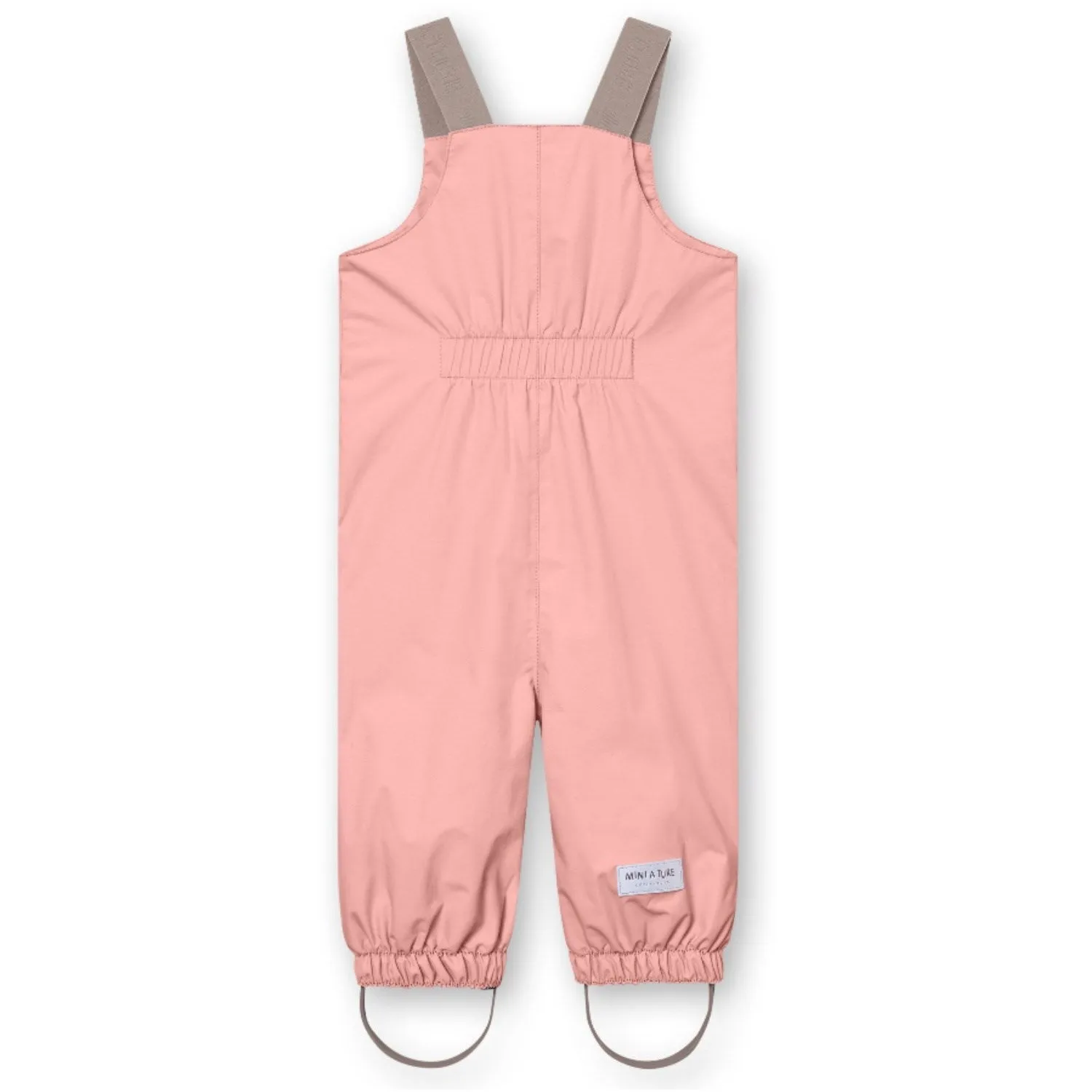 Mini A ture Rose Tan Walentaya Spring Overalls. GRS Babykids_Mini-A-Ture