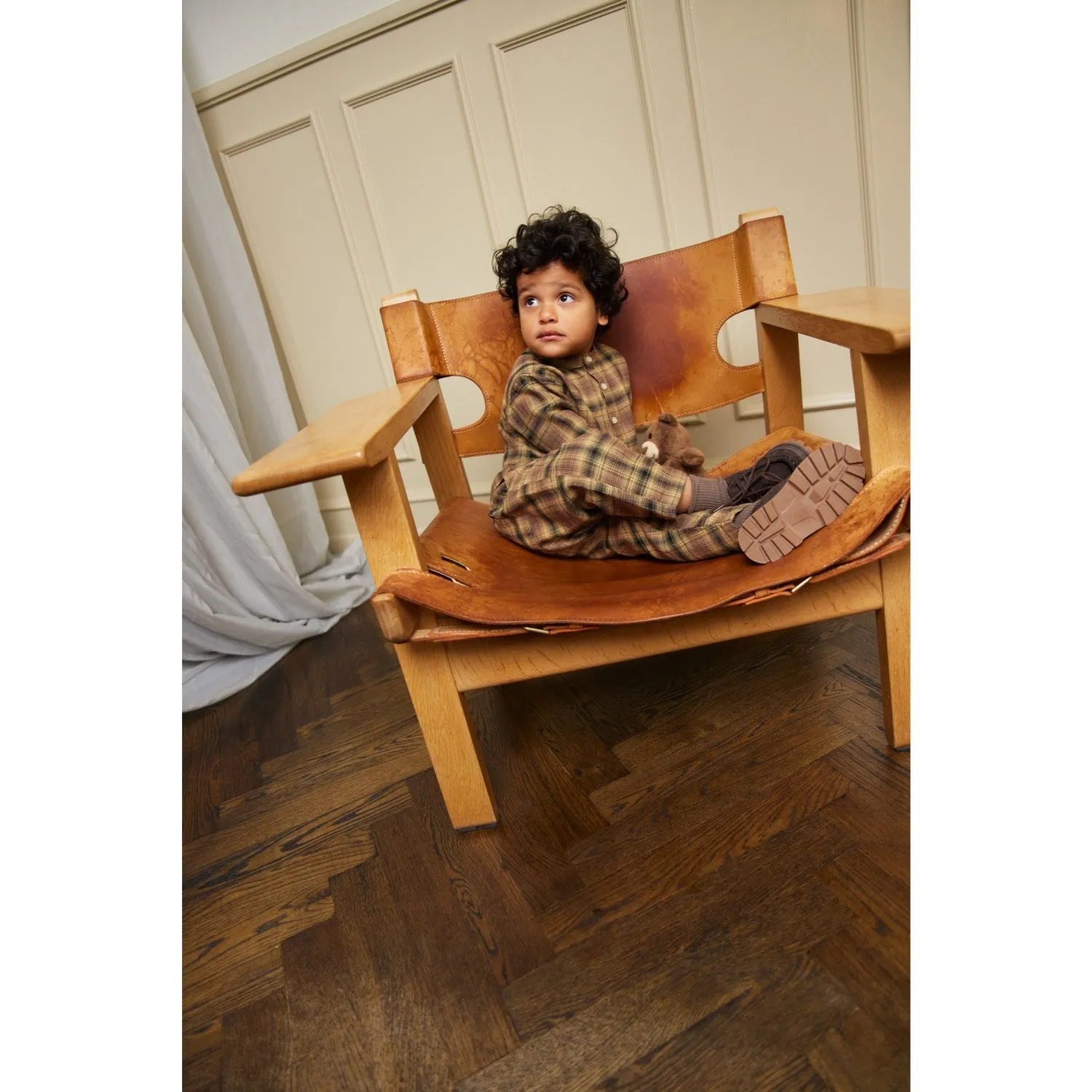 Molo Bronze Check Sois Pants Babykids_Molo