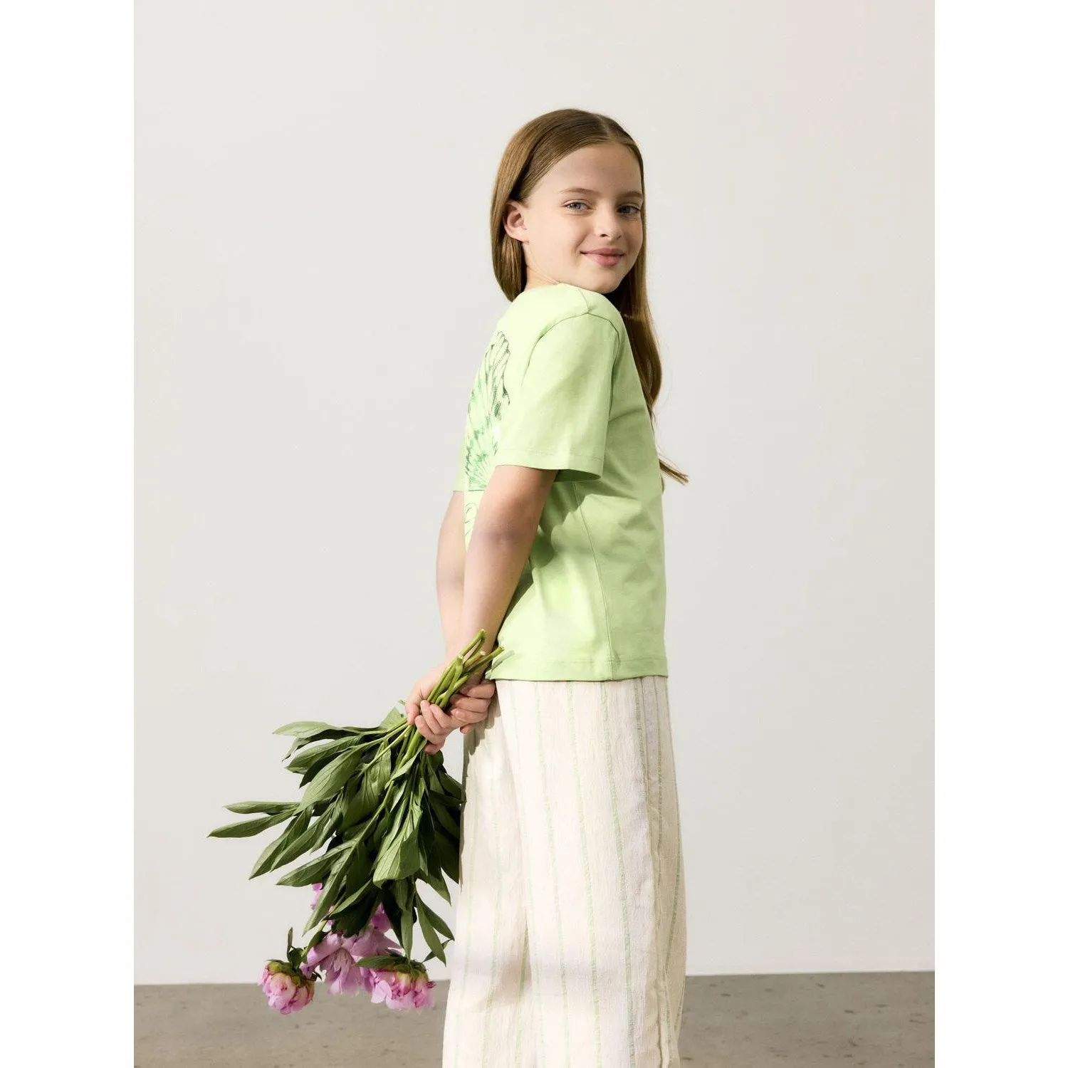 Name It Arcadian Green Fizteks Wide Pants Babykids_Name-It