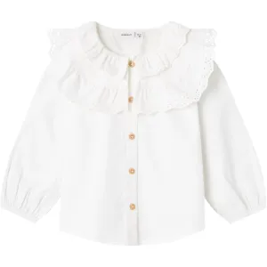 Name It Bright White Rahilla Shirt Babykids_Name-It