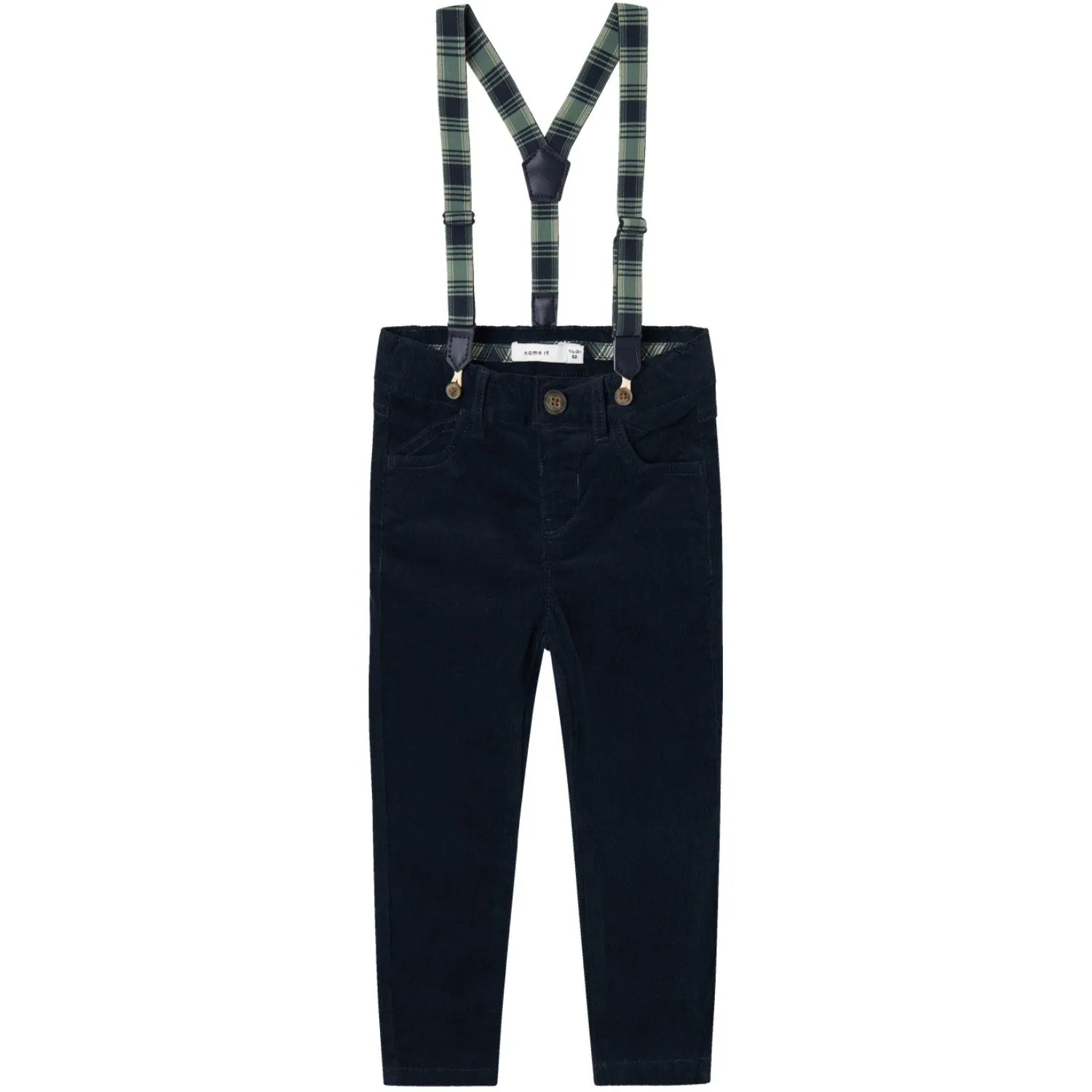 Name It Dark Sapphire Ryan Slim Corduroy Pants Babykids_Name-It