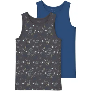 Name It Forged Iron Tank Top 2-pack Iron Space Noos Babykids_Name-It