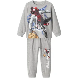 Name It Grey Melange Nos Spiderman Nightset Babykids_Name-It