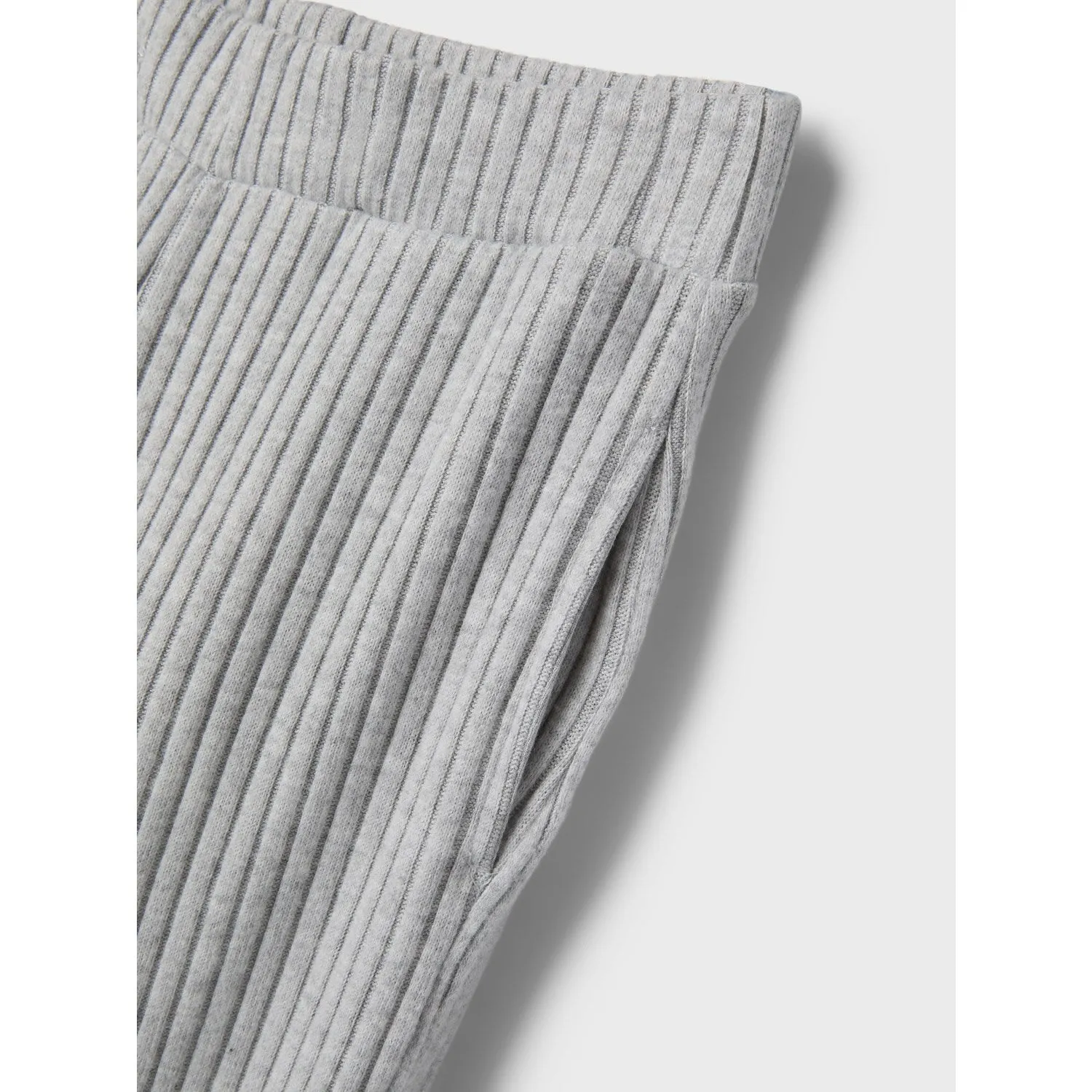 Name It Grey Melange Rikka Wide Pants Babykids_Name-It