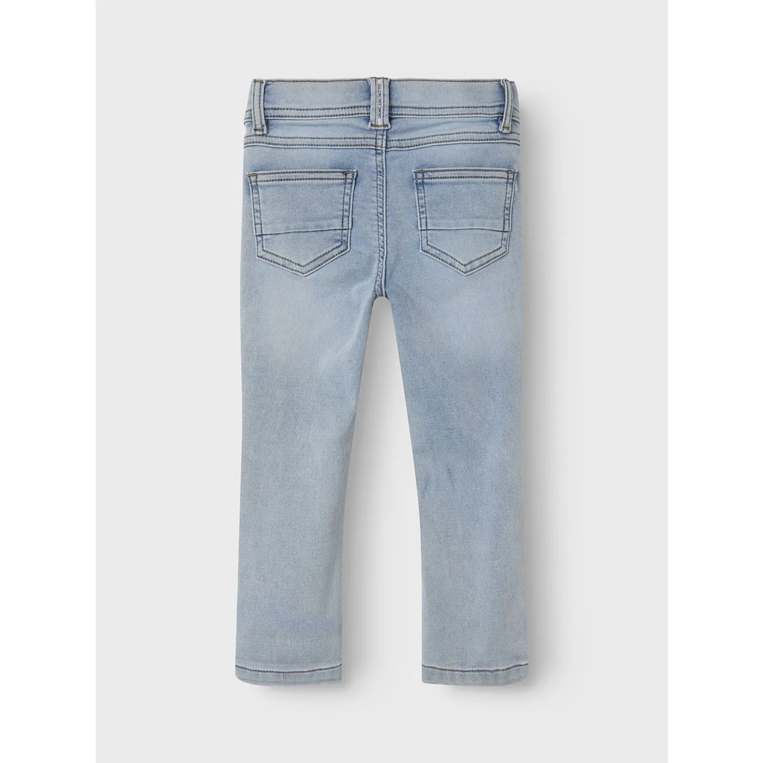 Name It Light Blue Bleached Denim Silas Slim Sweat Jeans Noos Babykids_Name-It