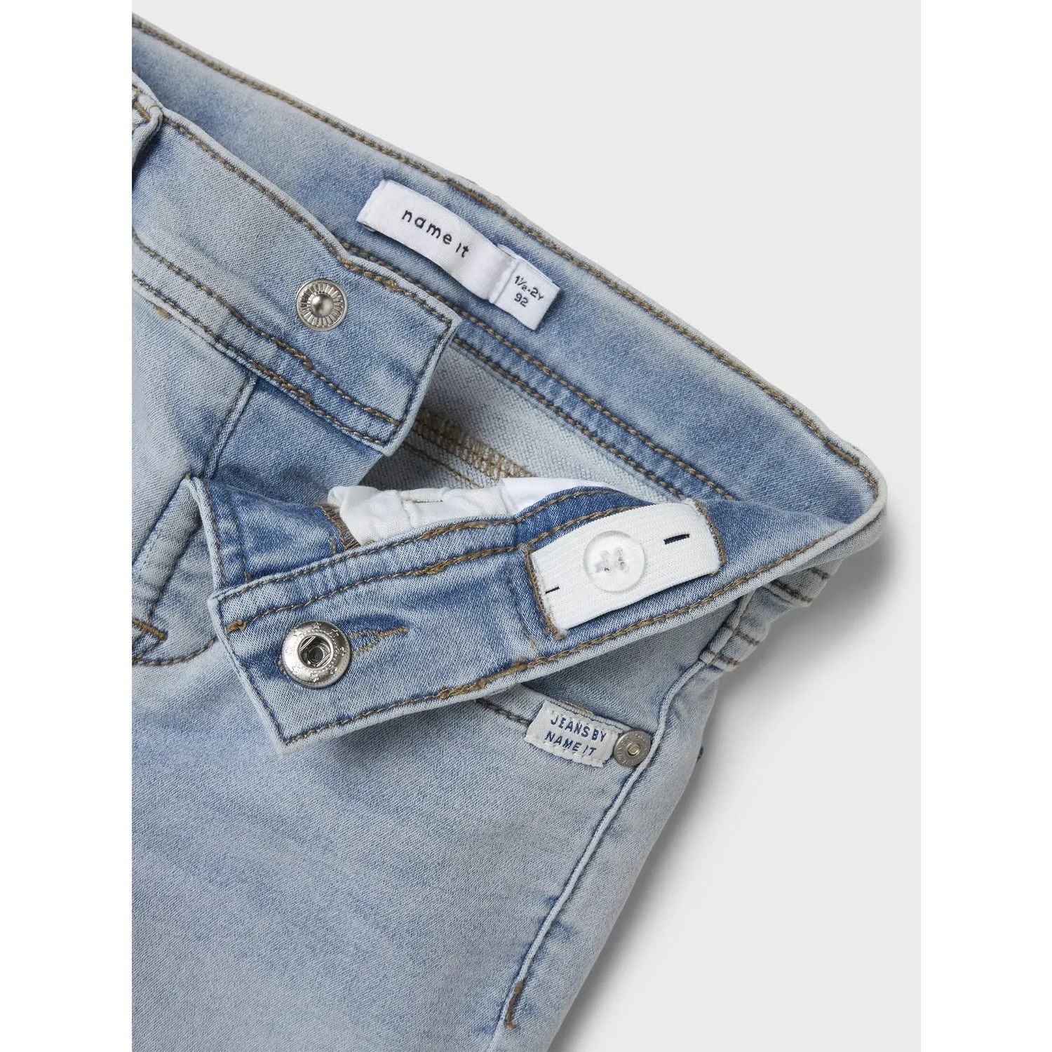 Name It Light Blue Bleached Denim Silas Slim Sweat Jeans Noos Babykids_Name-It