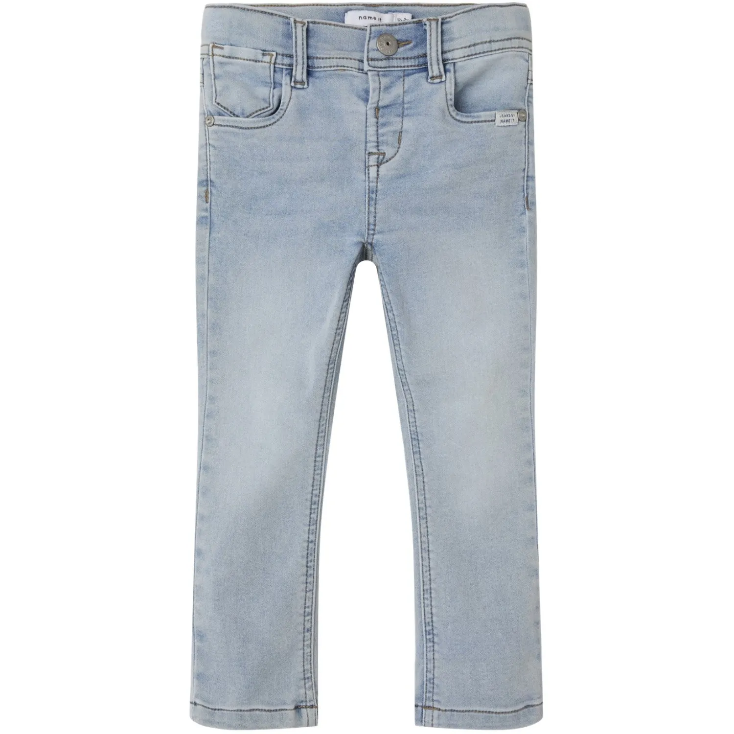 Name It Light Blue Bleached Denim Silas Slim Sweat Jeans Noos Babykids_Name-It
