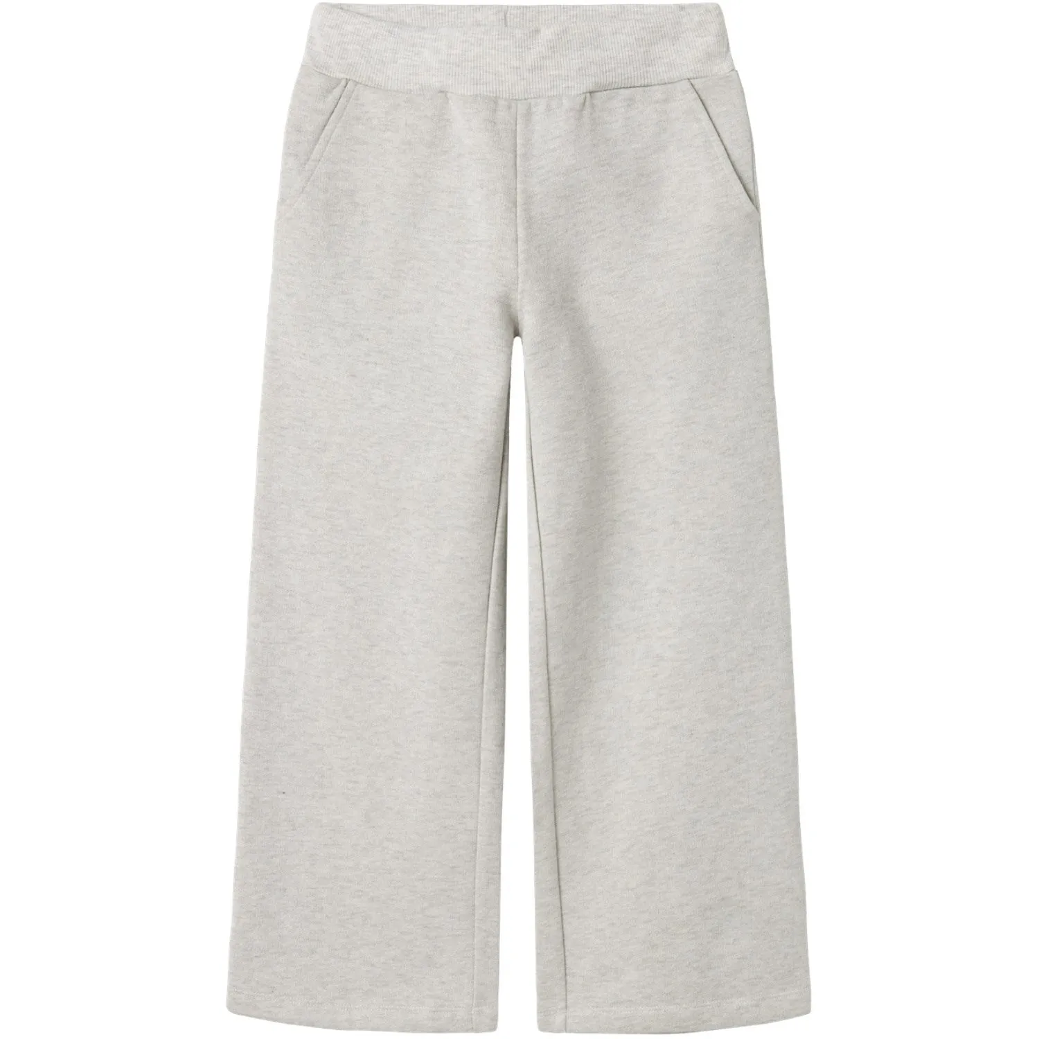 Name It Light Grey Melange Sija Wide Sweatpants Babykids_Name-It