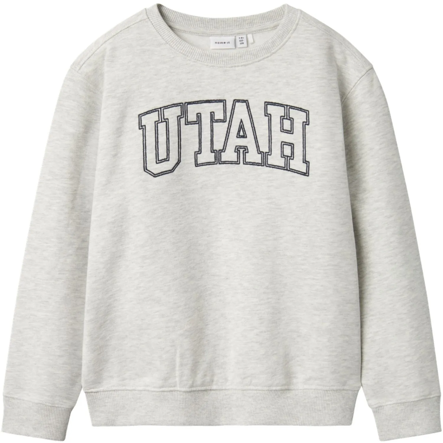 Name It Light Grey Melange Taloy Regular Sweatshirt Babykids_Name-It