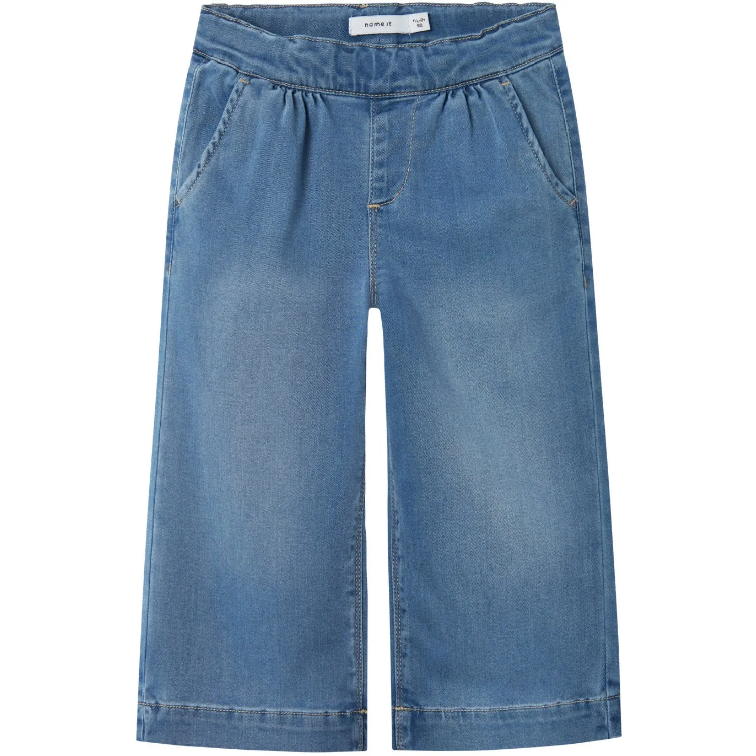 Name It Medium Blue Denim Bella Wide Jeans Noos Babykids_Name-It
