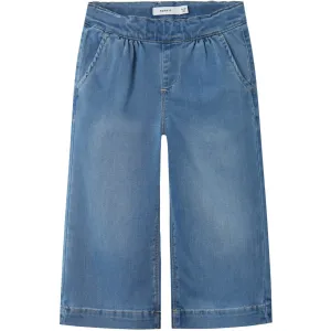 Name It Medium Blue Denim Bella Wide Jeans Noos Babykids_Name-It