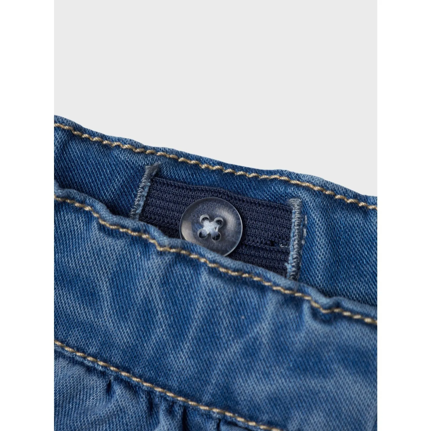 Name It Medium Blue Denim Rose Loose Jeans Noos Babykids_Name-It
