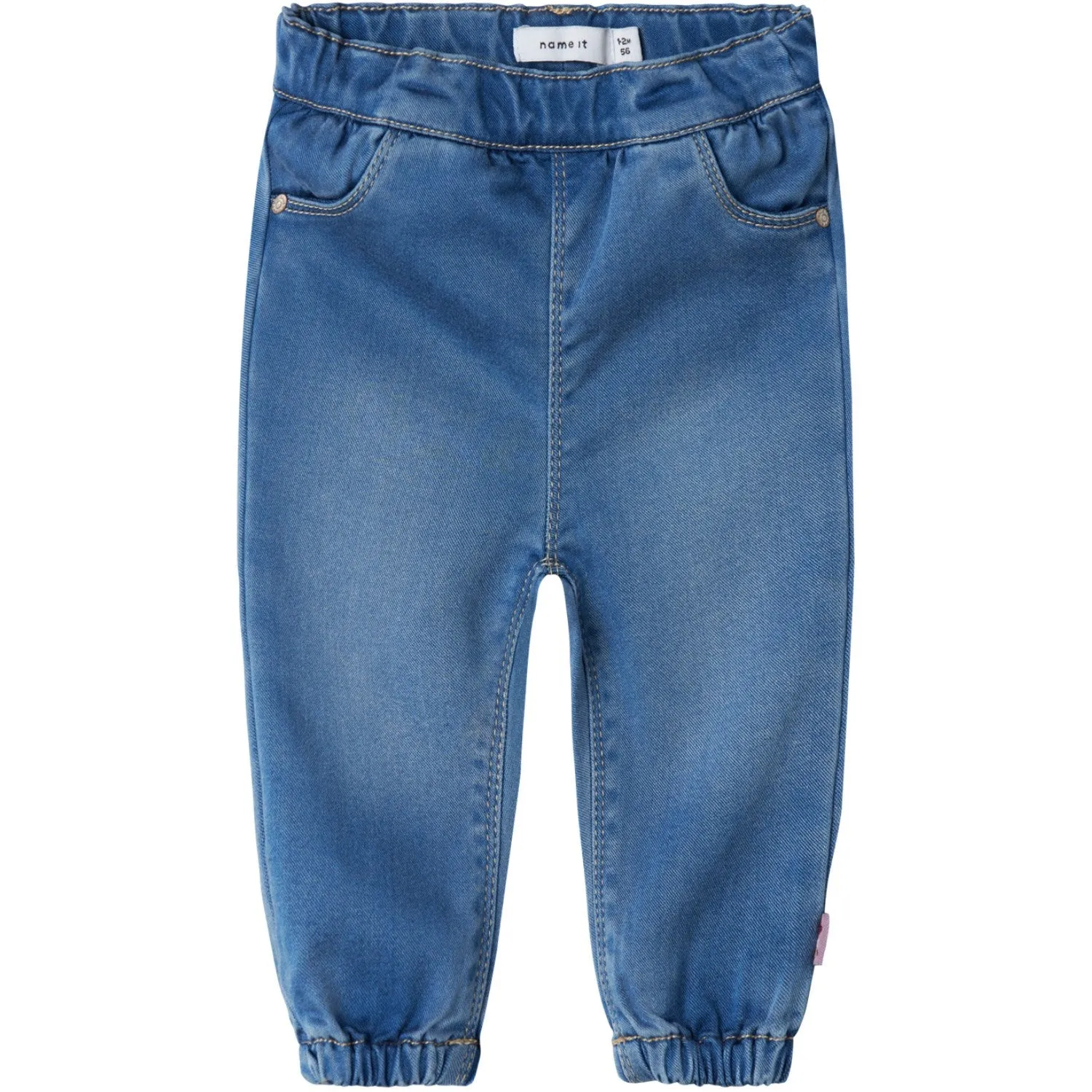 Name It Medium Blue Denim Rose Loose Jeans Noos Babykids_Name-It