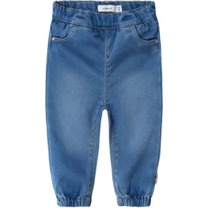 Name It Medium Blue Denim Rose Loose Jeans Noos Babykids_Name-It