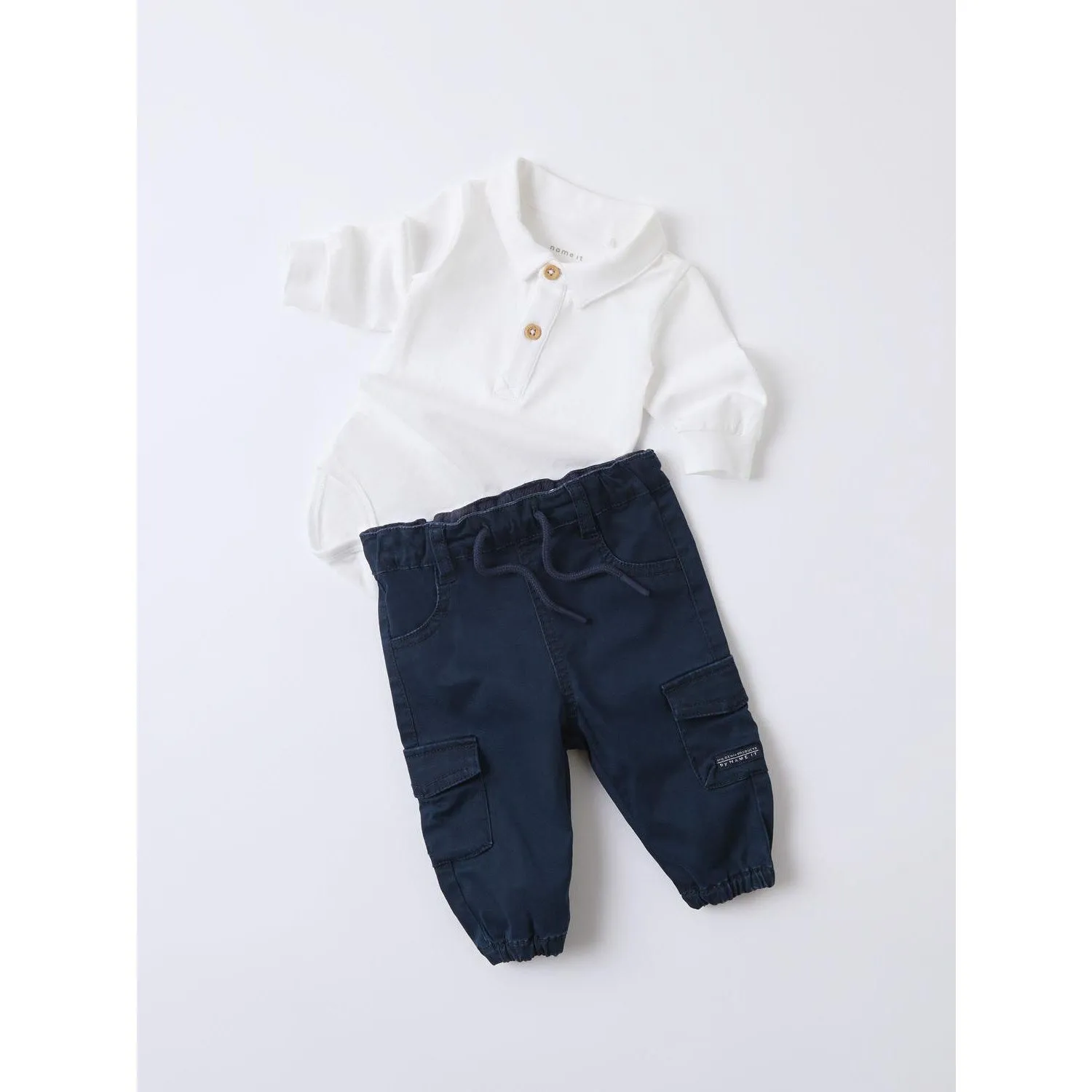 Name It Navy Blazer Ben Cargo Twill Pants Noos Babykids_Name-It