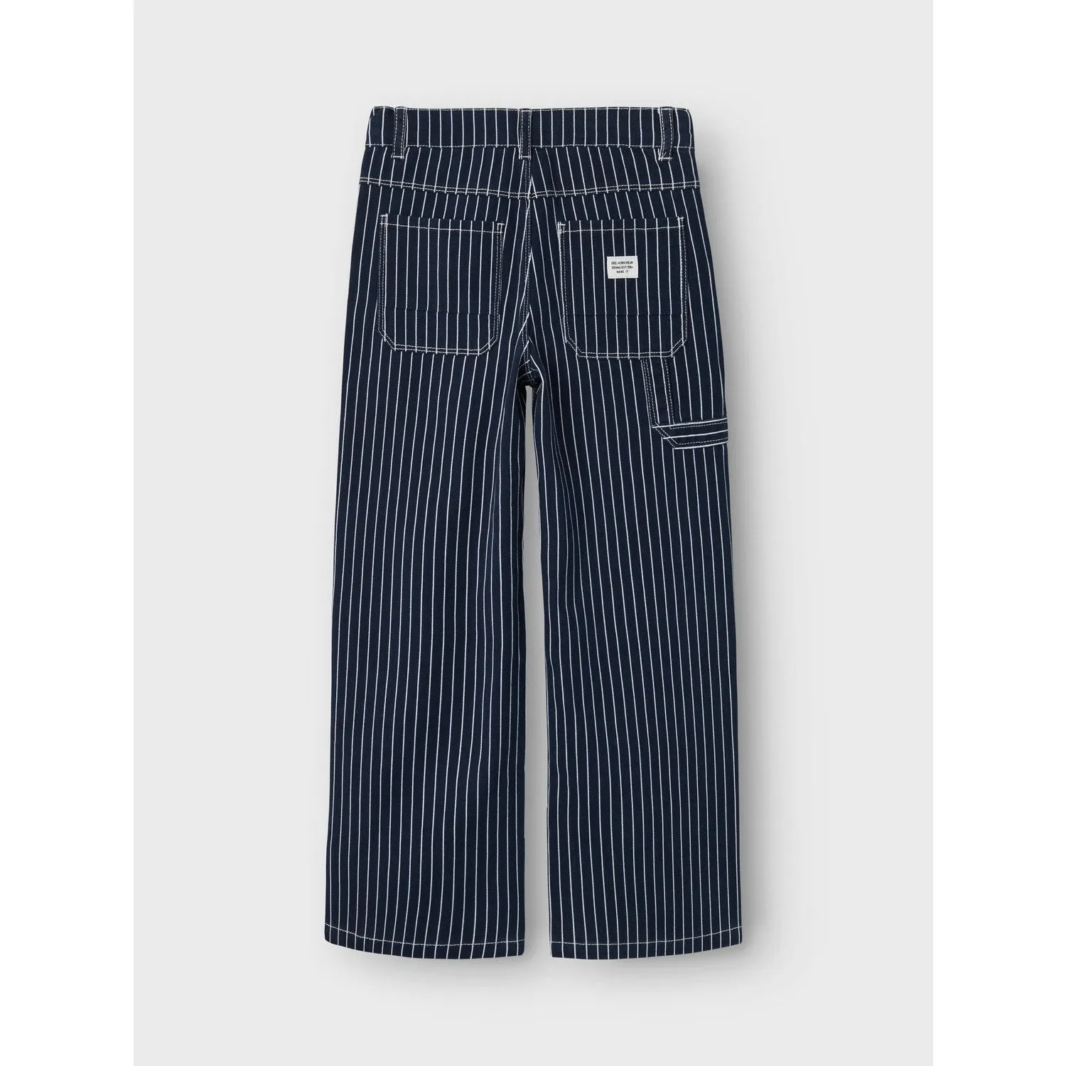 Name It Navy Blazer Rose Wide Twill Stripe Pants Babykids_Name-It